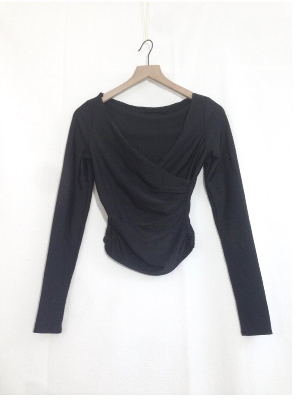 Lapointe V-neck Ruched Top Sample - Small - NWT